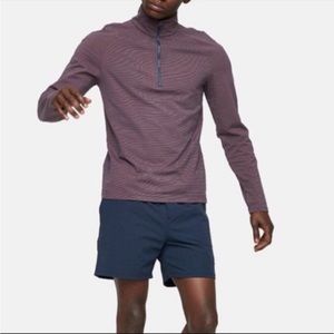 Outdoor Voices Striped Arena Half Zip Pullover Size Medium